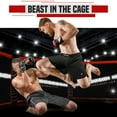 thumbnail image 5 of RDX MMA Shorts Kickboxing Fighting Grappling Training Muay Thai, Black, M, 5 of 9