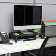 thumbnail image 2 of Mind Reader Monitor Stand, Laptop Riser, Desktop Organizer, Office, Plastic, 21.75"L x 10.25"W x 4.5"H, Black, 2 of 9
