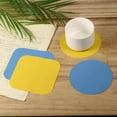 thumbnail image 3 of 4pcs Jar Gripper Pads, Rubber Jar Gripper Pad Jar Opener Grippers Kitchen Coaster for Elderly Suffering from Children Women Weak Hands, Round (Yellow, Blue), Square (Yellow, Blue), 3 of 7