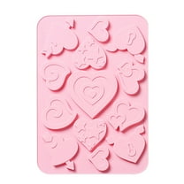 1Pcs Heart Silicone Molds Valentine Heart Shape Silicone Molds for Chocolate Cake Jelly Pudding Baking