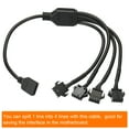 thumbnail image 3 of Uxcell ARGB Splitter 12V 4Pin to SM 4Pin Female Extension Cable Adapter Connector Addressable for PC Fan 1 to 4 Style, 3 of 5