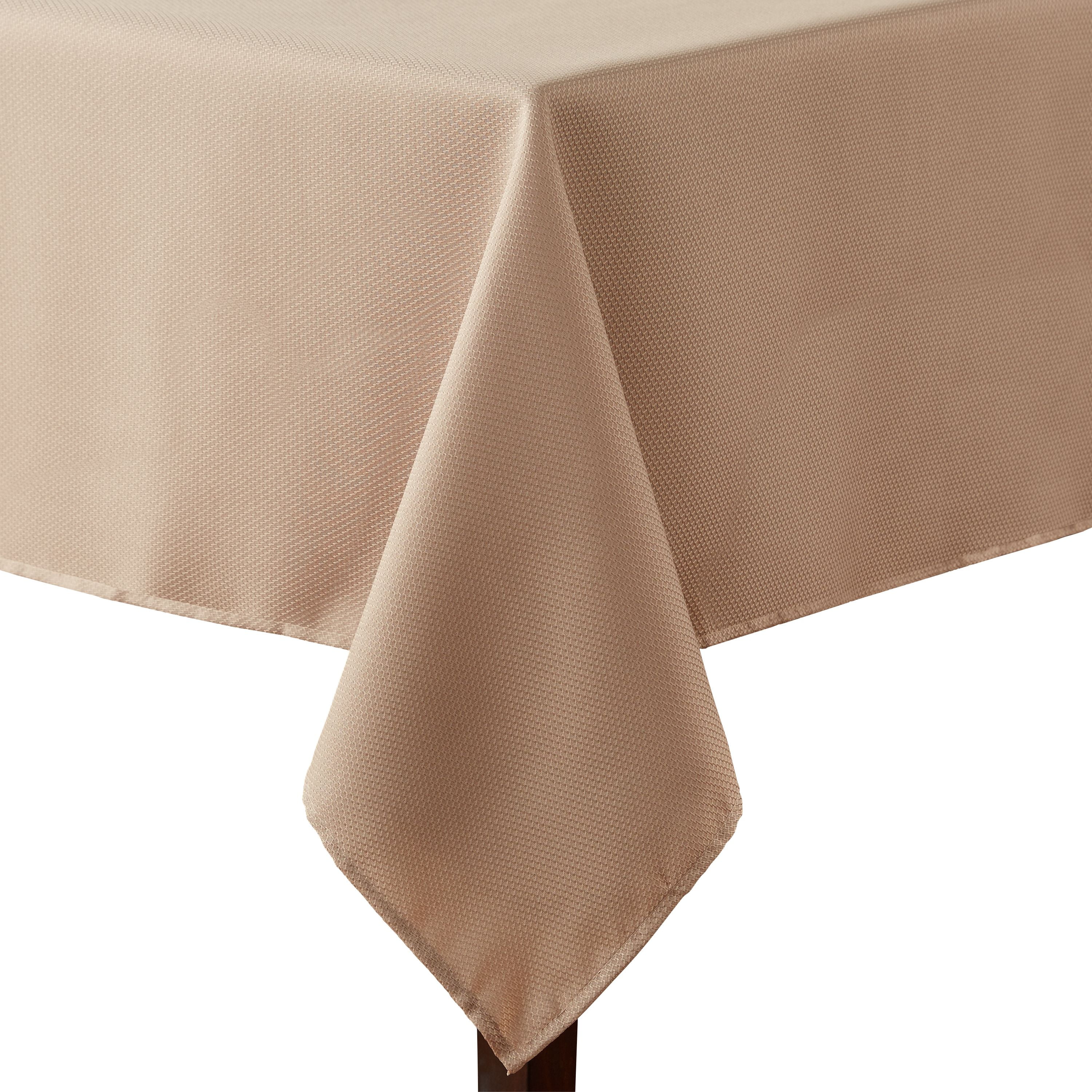 Mainstays Fraser Tablecloth, Brownstone, 52"W x 70"L