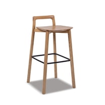 Jennifer Taylor Home Sven 30" Modern Minimalist Low Back Wood Barstool, Natural Blonde Ash Wood