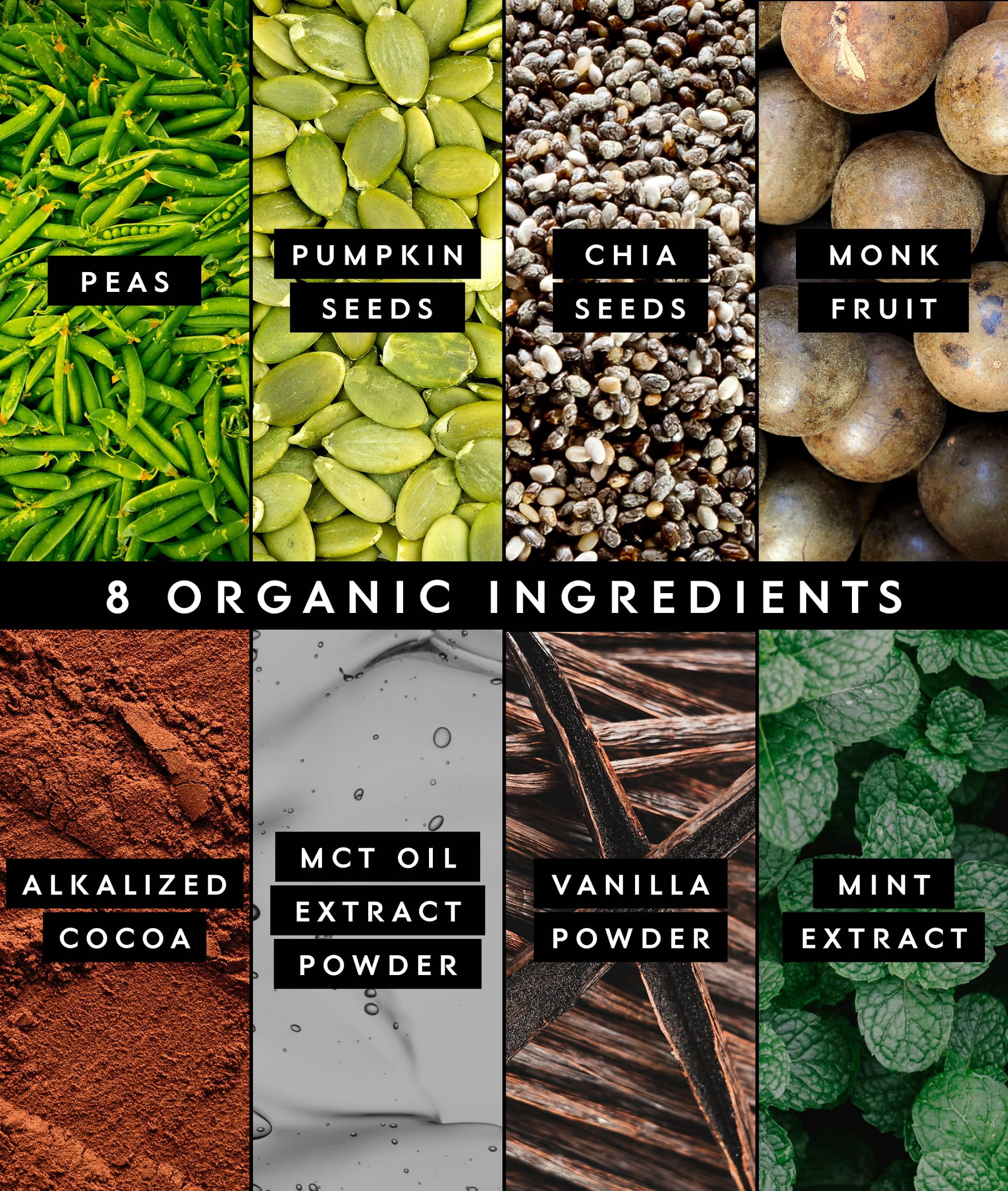 Truvani Vegan Pea Protein Powder | Mint Chocolate | 20g Organic Plant Based Protein | 20 Servings | Keto | Gluten & Dairy Free | Low Carb | No Added Sugar