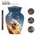 thumbnail image 2 of JAGASY Teddy bear Urn for Sister - Blue Small Urn for Ashes Adult Male & Female - White Clouds Kite & Grass Decorative Urns for Brother - Keepsake Cremation Urns for Siblings - (3 Inch), 2 of 7