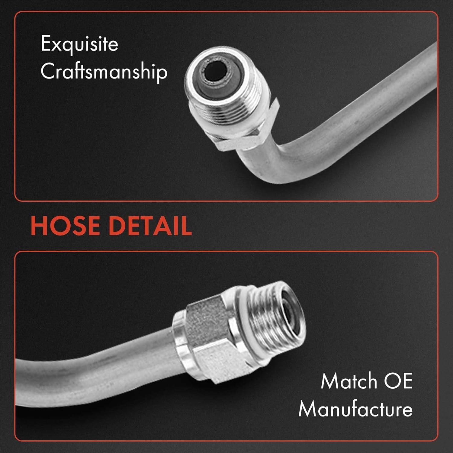 A-Premium Power Steering Pressure Line Hose Assembly Compatible with Ford Mustang 2001 2002 2003 V6 3.8L