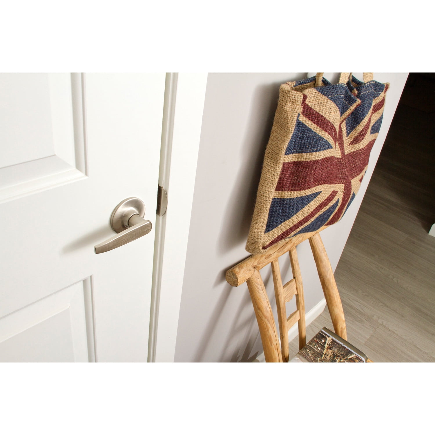 Design House Delavan Passage Hall and Closet Door Lever, Satin Nickel