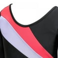 thumbnail image 5 of SILVERCELL Long Sleeve Leotards for Girls Gymnastics Kids Toddler Tumbling Outfits Stripe Pattern 3-14 Years, 5 of 7