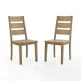 thumbnail image 6 of Crosley Furniture Joanna Farmhouse Wood Dining Chair in Rustic Brown (Set of 2), 6 of 11