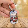 thumbnail image 3 of Santa is Coming Border Collie Merry Christmas Xmas Noel Truck Tree Stainless Steel Keychain Borders Dog Lovers Gifts Idea Collar Charm Tag Keyring - 02023, 3 of 5