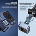 thumbnail image 2 of Bluetooth 5.1 FM Transmitter Car FM 30W 2.4A Type C Fast Charging and USB Port Bluetooth Adapter Car Charger, 2 of 4