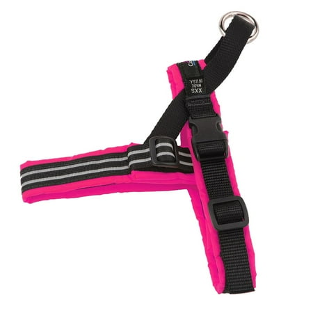 UPC: 0816642011638 | ComfortFlex American Made Fully Padded Reflective No Pull Dog Harness  Neon Pink  XSmall