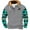 Gray, variant on Fashion Aztec Ethnic Style Print Hooded Sweatshirts for Men Regular Fit Casual Long Sleeve Patchwork Henley Hoodie T-Shirts Western Drawstring Pullover Tops with Pockets XXL