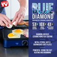 thumbnail image 2 of Blue Diamond Cookware CC002899-001 Sizzle Deluxe Electric Griddle and Grill Pan, Plates, 2 of 12