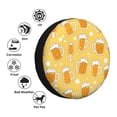 thumbnail image 4 of Fotbe Beer Funda de Llanta de Repuesto con Estampado, Engrosada, Ajuste Universal para Jeep, Remolque, RV, SUV, Camión-17 inch, 4 of 6
