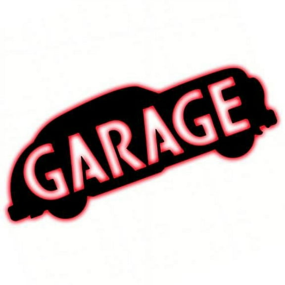 Open Road Garage Backlit Auto Wall Art Sign (23" x 8.5") Black