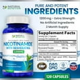 thumbnail image 6 of Extra Strength Nicotinamide 1200mg with Resveratrol (Vitamin B-3) 120 Veggie Capsules Gluten Free & Non-GMO, 6 of 6