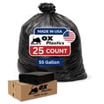 thumbnail image 1 of Bolsas de Basura Ox Plastics Contratista 55 Galones 3 Mil 25 Unidades, 1 of 5