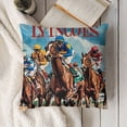 thumbnail image 3 of YINGXI Roses Throw Pillow Cover,Kentucky Race Sport Decoration for Indoor Outdoor 18x18in, 3 of 5