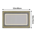 thumbnail image 6 of Unique Bargains Kitchen Rugs Kitchen Mats Non Skid Washable Machine Washable Standing Mats Grey 18" x 32", 6 of 6
