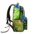 thumbnail image 3 of Lsque Pikmin Pattern Casual Backpack for School, Work, Travel – Adjustable Straps, Multiple Compartments – Ergonomic Design, Fits Laptops and Tablets, 3 of 7