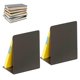 thumbnail image 2 of Book Stopper Minimalist Portable Book Holder Stand Metal Bookends for Shelves Office Desk Dark Gray, 2 of 3