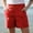 Red, variant on Women's Stretch Twill Shorts Tailored High Waisted Summer Dressy Casual Shorts with Zipper Pockets Red XL(XL)