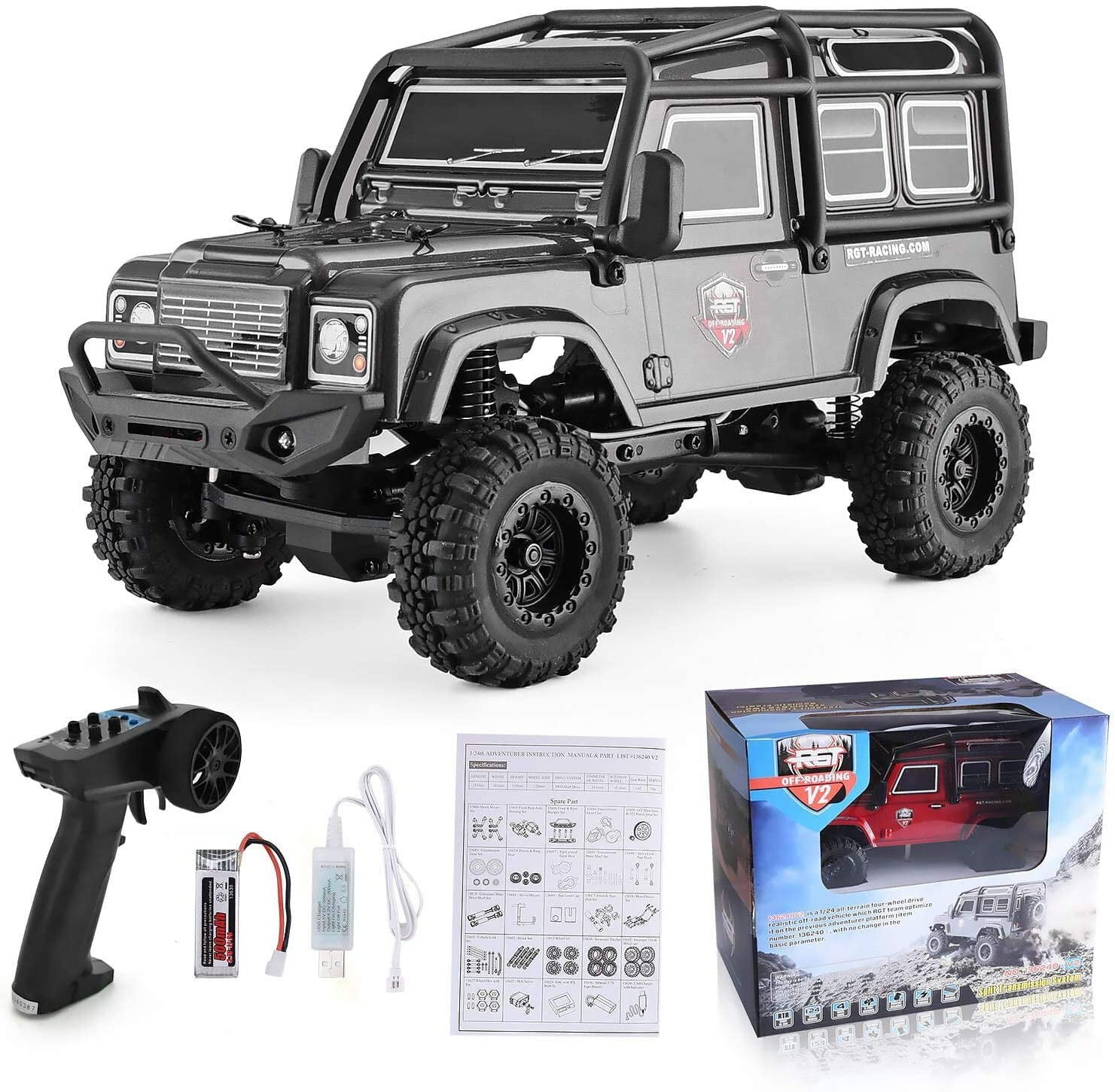 RGT 1/10 Scale 4wd 2.4GHz RC Crawlers Electric Off Road Rock 4x4 