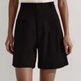 thumbnail image 2 of JIAYUE Women's Shorts Bermuda Solid Color Summer Elastic High Waisted Wide Leg Business Casual Dressy With Pockets Fashionable Female Bottoms, 2 of 6