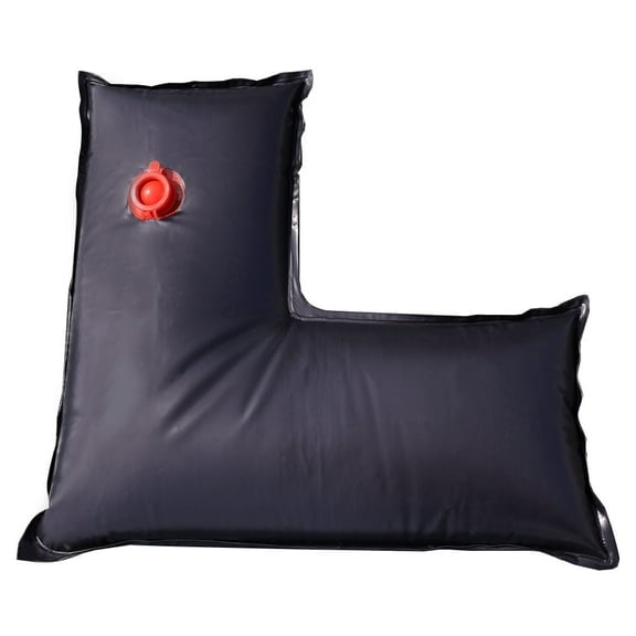 Buffalo Blizzard Black 22 Gauge Vinyl Heavy Duty Corner Water Bag 2' x 2', 4 Pack