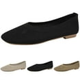 thumbnail image 2 of XIMIN Womens Flats Shoes Dressy Comfortable Ballet Flats Pointed Toe Shoes Foldable Soft Knit with Arch Support Work Office Classic Shoes (9, Black), 2 of 6
