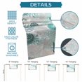 thumbnail image 6 of Teal Green Coastal Table Runner 72 Inches, Grey Beige Teal Coral Starfish Conch Bed Runner Dresser Scarves Tabletop for Indoor Outdoor Parties/Ceremony/Banquet, 16" x 72", 6 of 9