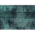 thumbnail image 1 of Ahgly Company Machine Washable Indoor Rectangle Abstract Turquoise Blue Modern Area Rugs, 6' x 9', 1 of 4