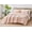 Blush Triangle, variant on Chezmoi Collection Zane 3-Piece Sherpa Comforter Set, Triangle Quilting Reversible Washed Microfiber Bedding, Full, Blush
