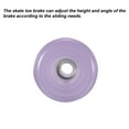 thumbnail image 4 of Uxcell Roller Skate Toe Stops with Screwdriver 82A Rubber Brake Stoppers Block, Purple 1 Pair, 4 of 5