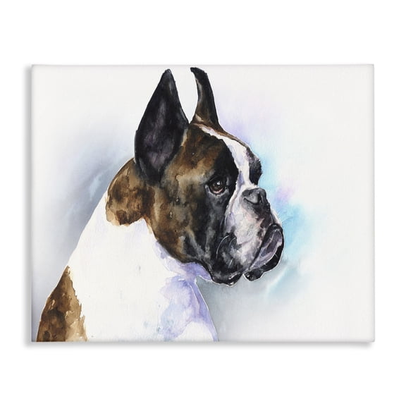 Stupell Industries Eclectic Boxer Dog Pet Animal Watercolor Canvas Art, 20 x 16, by George Dyachenko