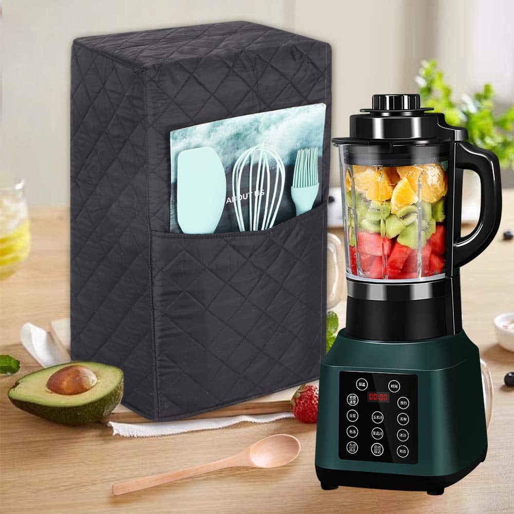 Quilted Blender Dust Cover - Fits Ninja Foodi, Vitamix 1000 Watt  Professional Blender - Kitchen Appliance Cover - Ideal Mother's Gift -  Black (9x7x16.5) 