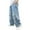Light Blue, variant on RUTAYY Child Girls' Trousers Fashion Straight Retro Loose Wide Leg Baggy Jeans Casual Comfort, Light Blue, 10-11 Years