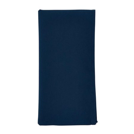 

SARO 20 in. Collection Casual Design Everyday Table Napkin Navy Blue - Set of 12