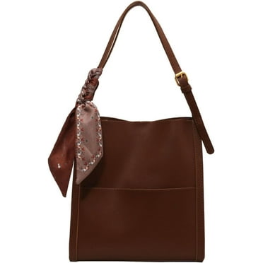 LinYooLi Women's Tote Handbags Large Capacity Work PU Leather Bucket Purse Designer Satchel Hobo Shoulder Bags
