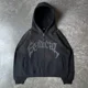 thumbnail image 2 of Sudadera con capucha con cremallera para hombre, chaqueta informal con estampado de letras y estrellas góticas, estilo retro americano, novedad de 2023, 2 of 3