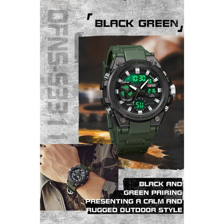 KPIBEST Men's Sports Watch Multi-functional creative electronic