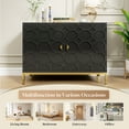 thumbnail image 6 of Boyel Living 2 Doors Accent Sideboard Buffet Cabinet, Black Storage Cabinet with Shelf, Console Cupboard for Kitchen Living Room, 6 of 6