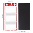 thumbnail image 2 of Inkdotpot Pack of 6 Funny Magnetic Dry Erase List For Fridge, Wipe Clean w/ NoStain, Quick Notes Shopping & Grocery List Whiteboard for Fridge, 8.75" x 3.8"(Christmas Theme), 2 of 6