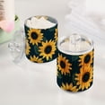 thumbnail image 5 of Yellow Sunflowers Green Leaves Translucent Plastic Cans Storage Canisters with Lid Set of 2, 5 of 7