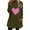 Army Green womens tops, variant on Usmixi Under $5 Fleece Sweatshirt for Women Winter Womens Thickened Plush Pullover Sweater Long Sleeve Crewneck Cozy Sherpa Sweatshirt Fashion Heart Print Graphics Pocket Coat Tops
