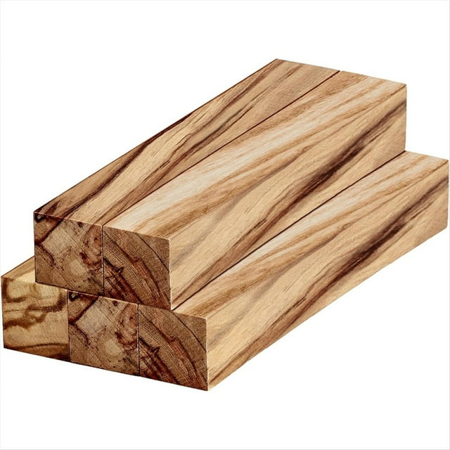 Kit de 5 Piezas de BolíGrafos en de Madera de Olivo, Suministros para Torneado de BolíGrafos, Manualidades de Bricolaje, 5 X 3/4 X 3/4 Pulgadas