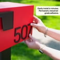 thumbnail image 6 of 4" Mailbox Address Number | Silver. Number "3", 6 of 8