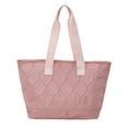 thumbnail image 2 of Cotton-Padded Women's Fashion Shoulder Tote Bag with Spacious Capacity, Stylish and Comfortable for Work and Travel Pink, 2 of 6