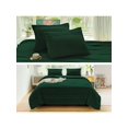 thumbnail image 1 of Homehours Size Dark Green Pleated Comforter Set with Extra 2 Peices Pillowcases 20''x26'', 1 of 5